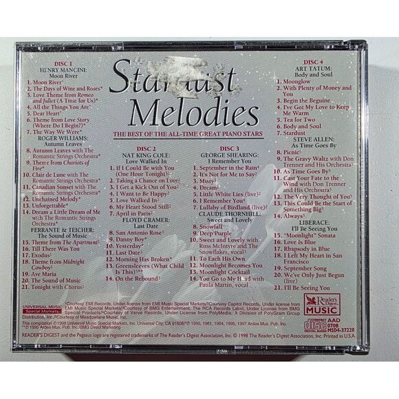 Readers Digest Music Stardust Melodies four CD Set piano - Picture 2 of 4